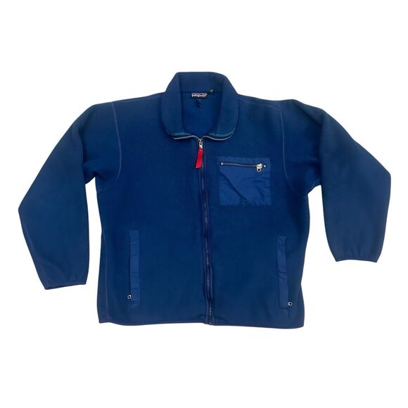 Vintage Patagonia Fleece Mens Large SynchillaBlueMade In USA Jacket